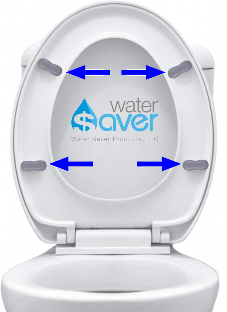 Toilet Seat Bumper Spacers Universal 4Pack for Bidet Clearance or